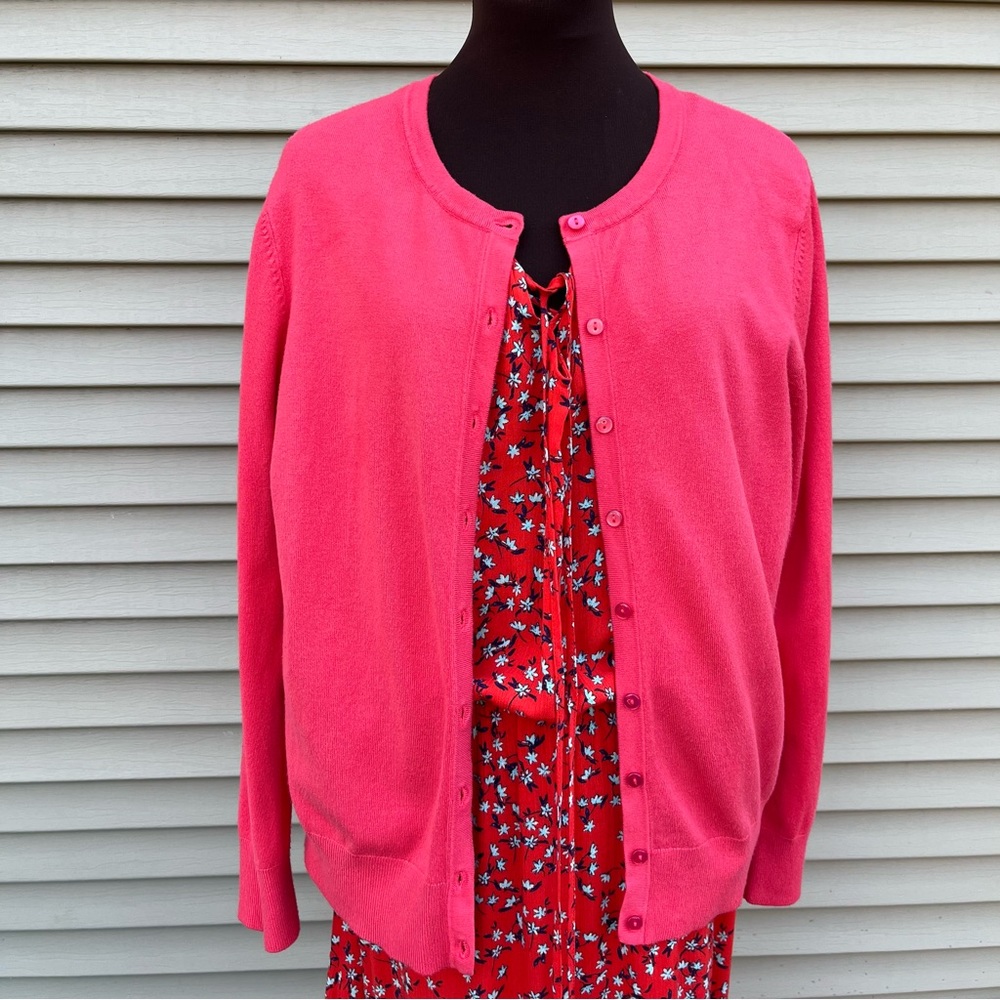 Charter Club red button up cardigan sweater lightweight